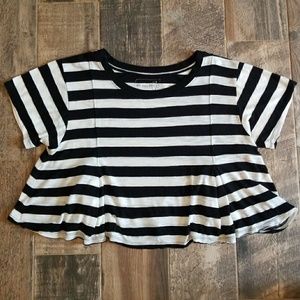 Free People We The Free Striped Crop Top Size S